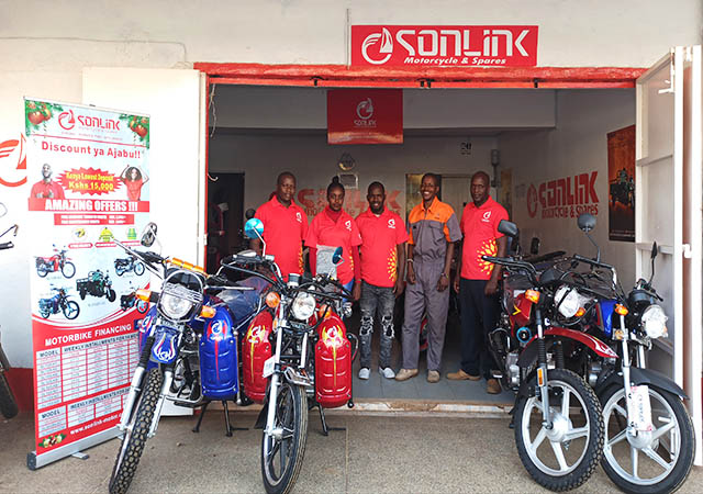 new sonlink motorcycle shop in Nairobi 1